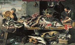 Le marché aux poissons - Frans Snyders or Snijders